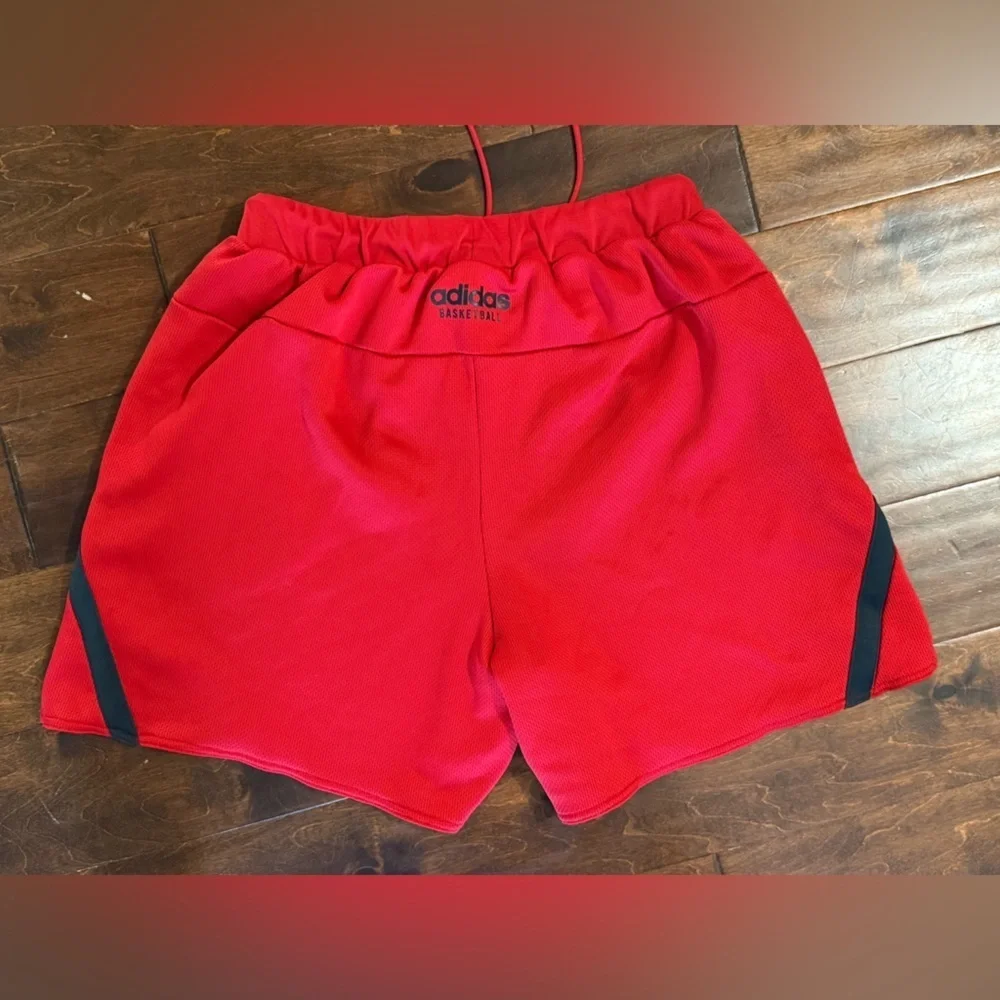 Men’s Adidas Red Athletic Shorts, 7”, Size XL